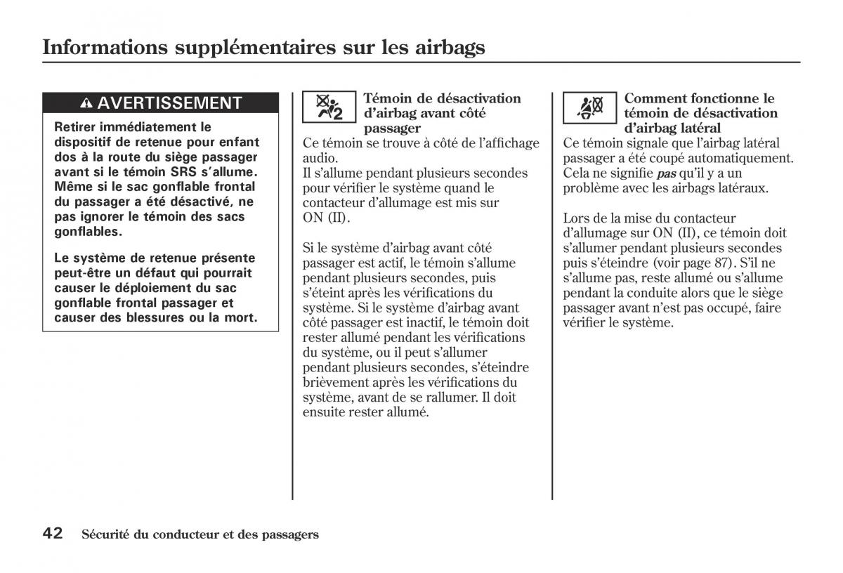 Honda Jazz II 2 hybrid manuel du proprietaire / page 49