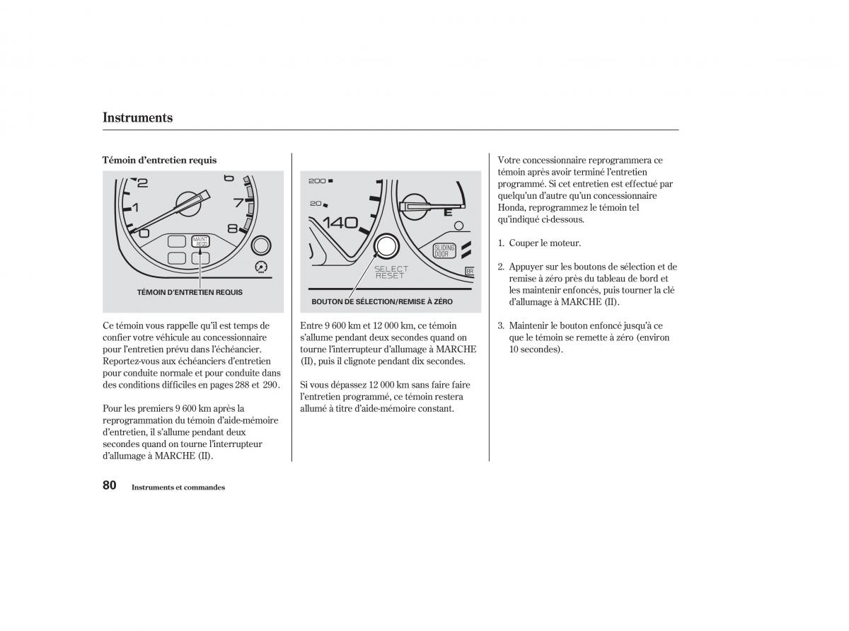 Honda Odyssey II 2 manuel du proprietaire / page 79