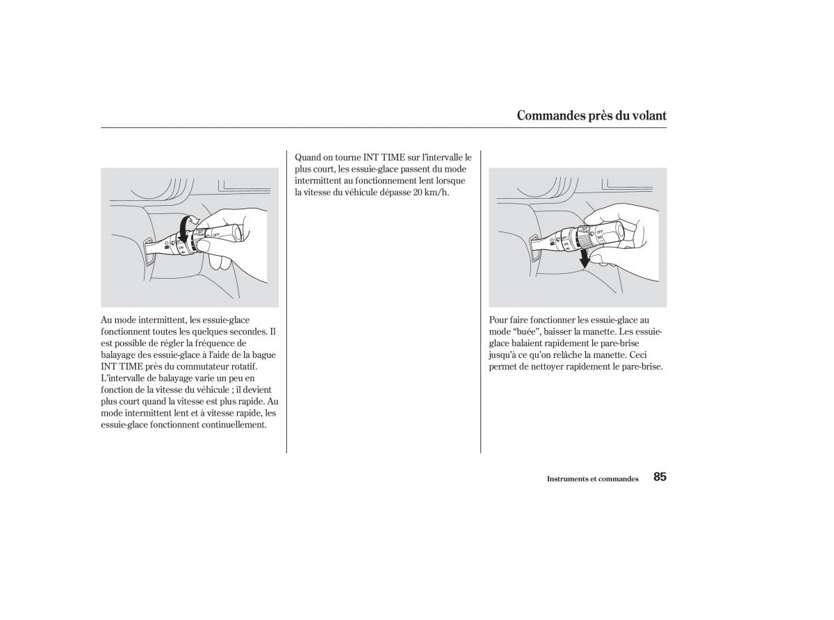 Honda Odyssey II 2 manuel du proprietaire / page 84