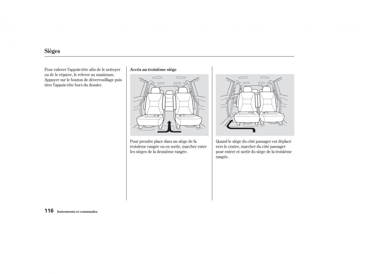 Honda Odyssey II 2 manuel du proprietaire / page 115