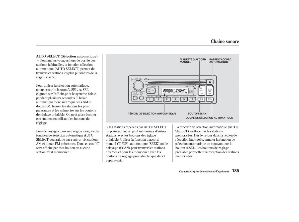 Honda Odyssey II 2 manuel du proprietaire / page 184