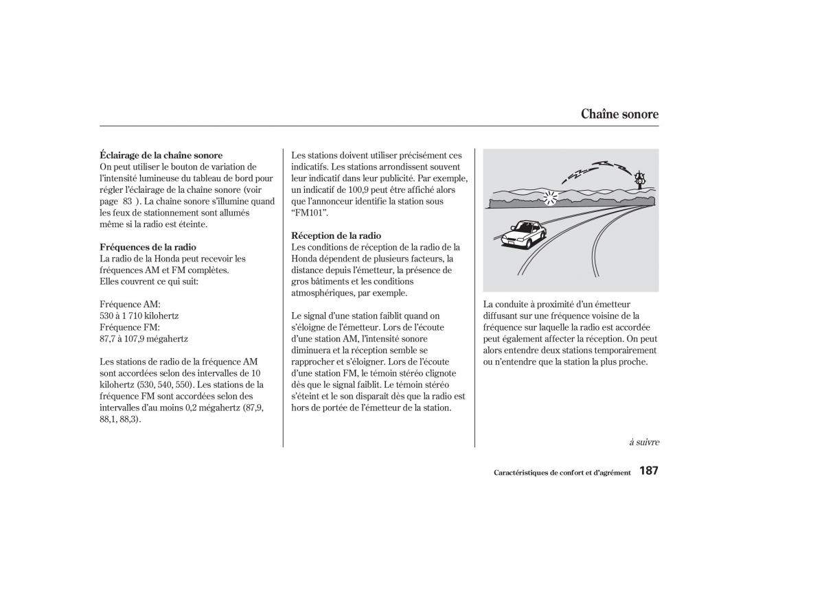 Honda Odyssey II 2 manuel du proprietaire / page 186