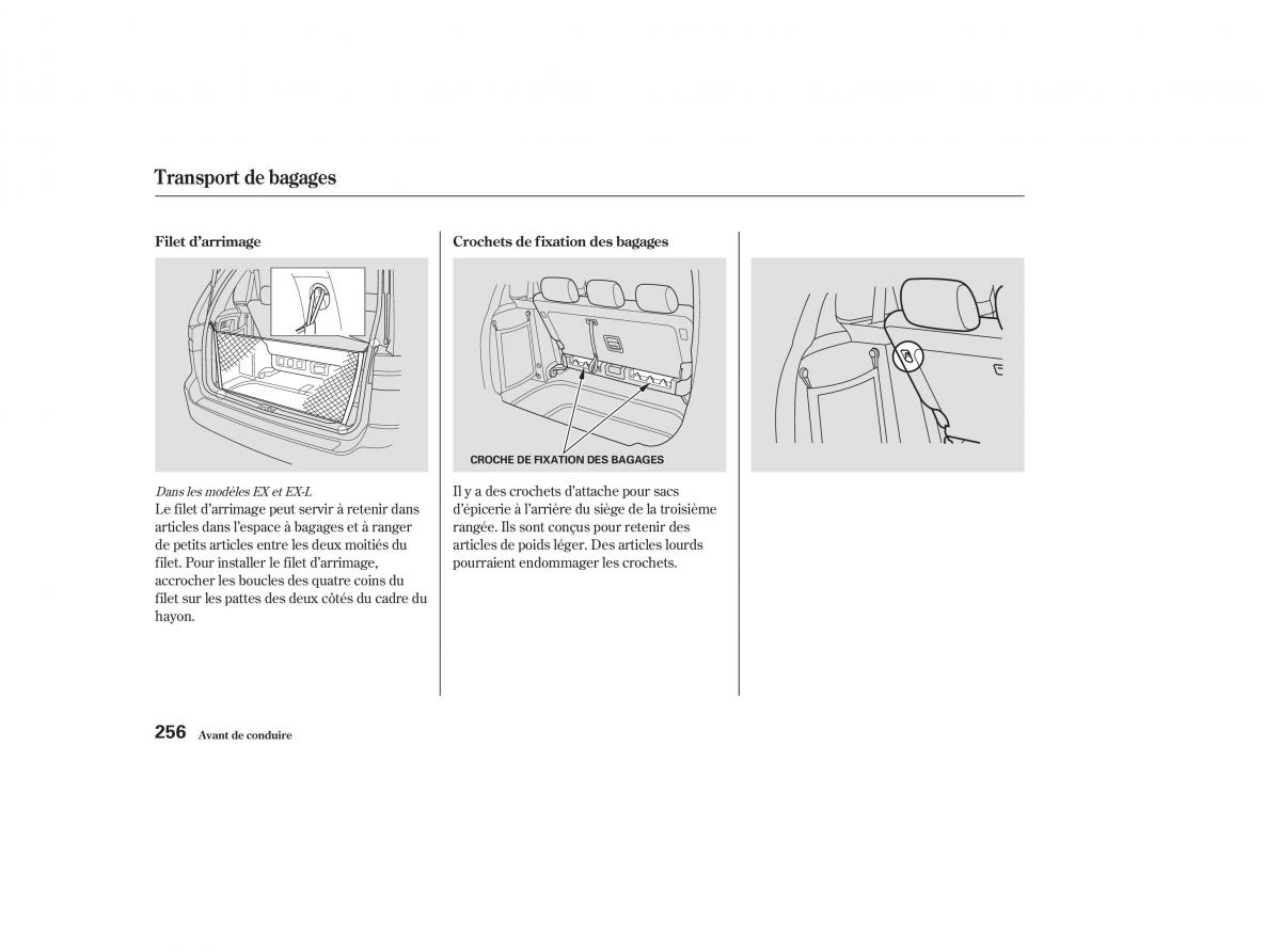 Honda Odyssey II 2 manuel du proprietaire / page 255