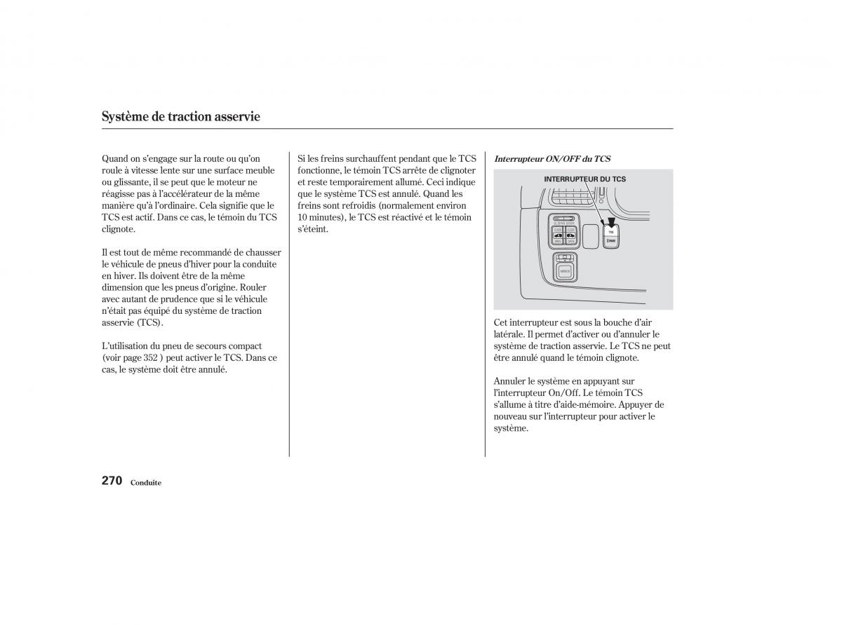 Honda Odyssey II 2 manuel du proprietaire / page 269