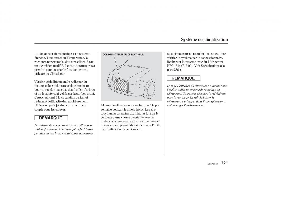 Honda Odyssey II 2 manuel du proprietaire / page 320