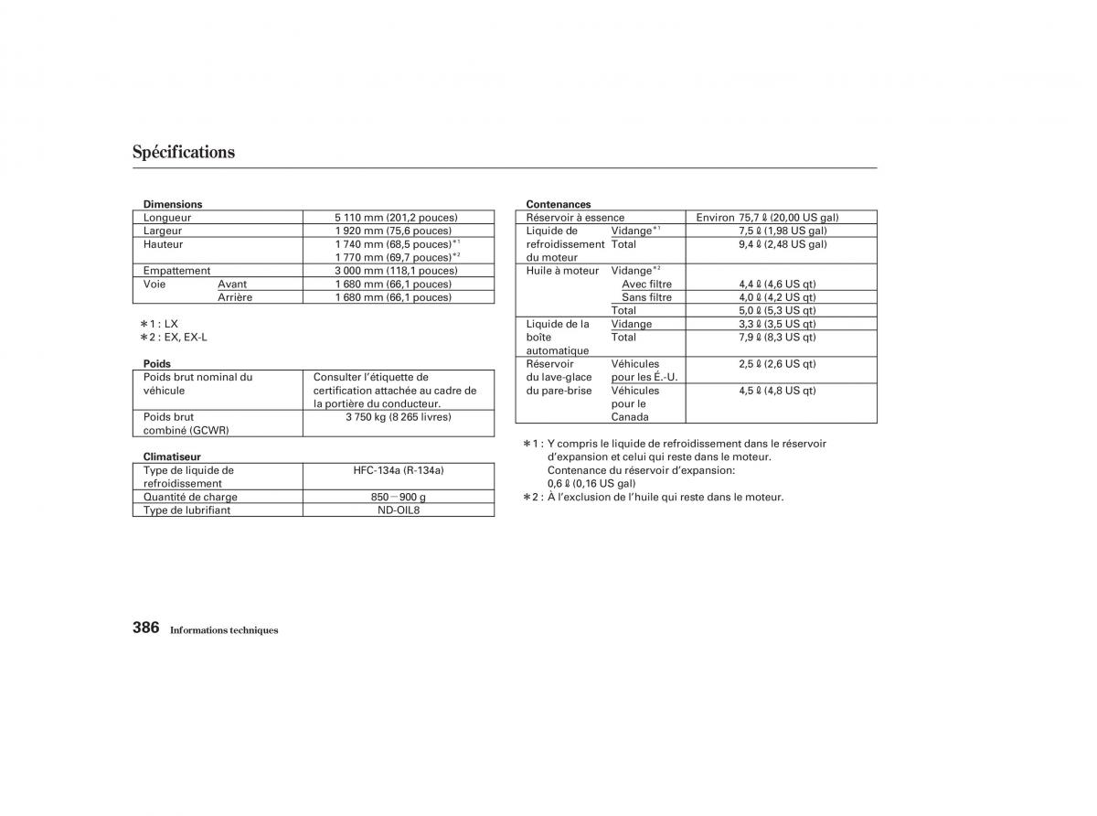 Honda Odyssey II 2 manuel du proprietaire / page 385