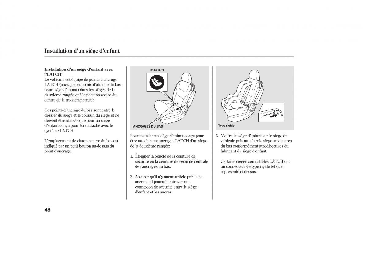 Honda Odyssey III 3 manuel du proprietaire / page 61