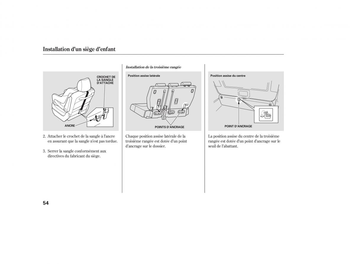 Honda Odyssey III 3 manuel du proprietaire / page 68