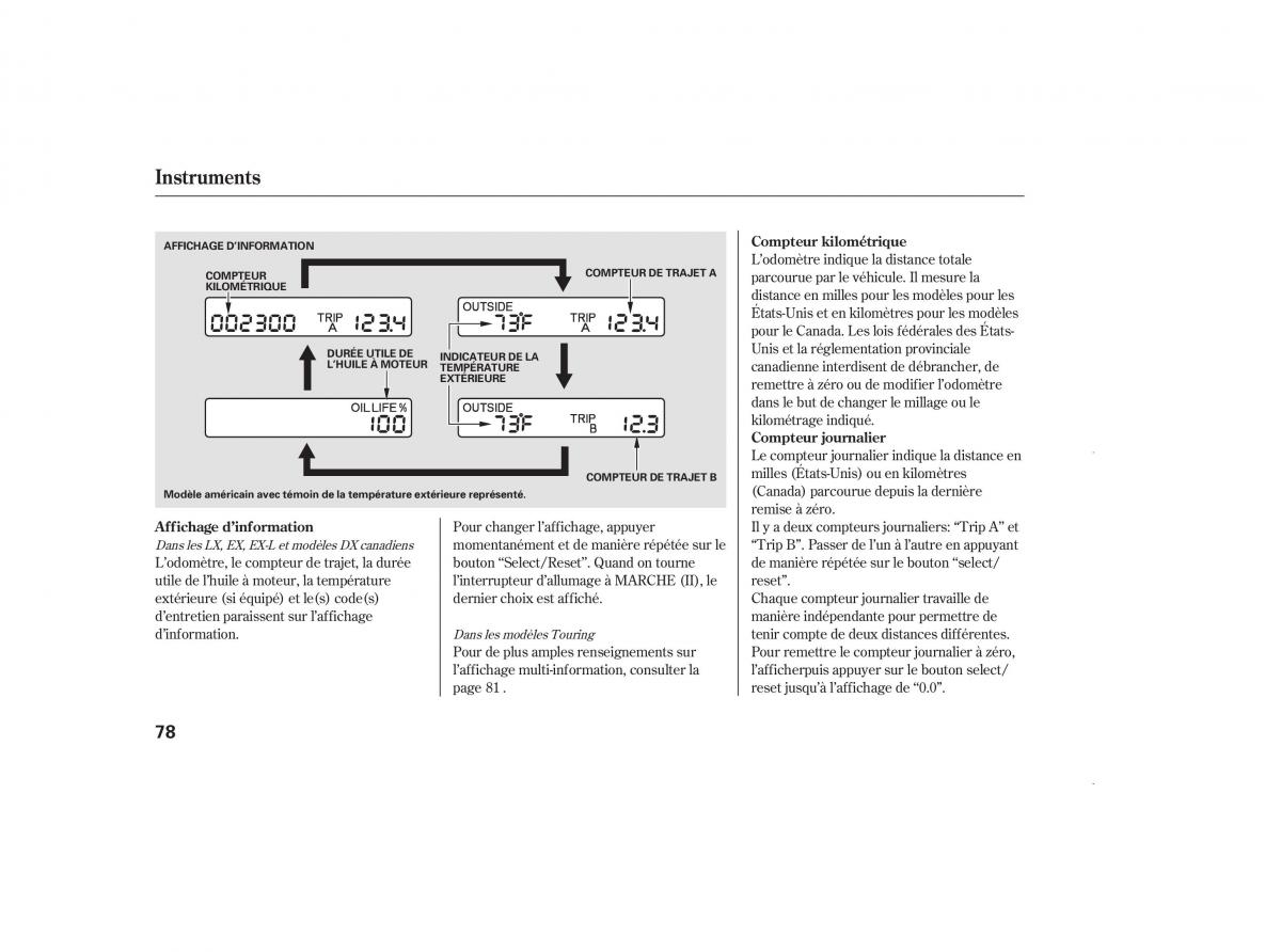 Honda Odyssey III 3 manuel du proprietaire / page 92