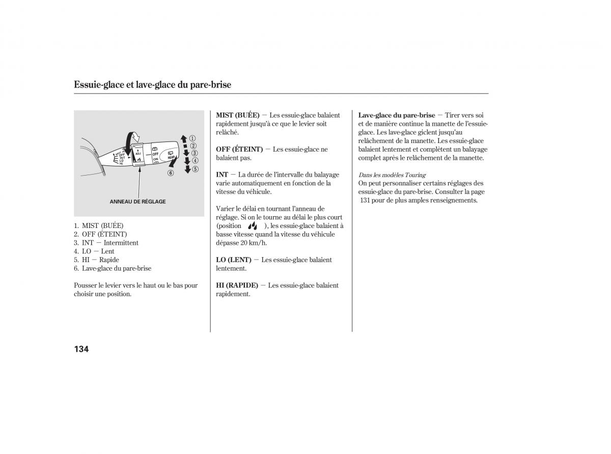 Honda Odyssey III 3 manuel du proprietaire / page 148