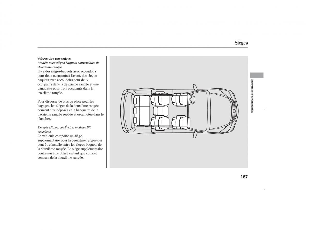 Honda Odyssey III 3 manuel du proprietaire / page 182