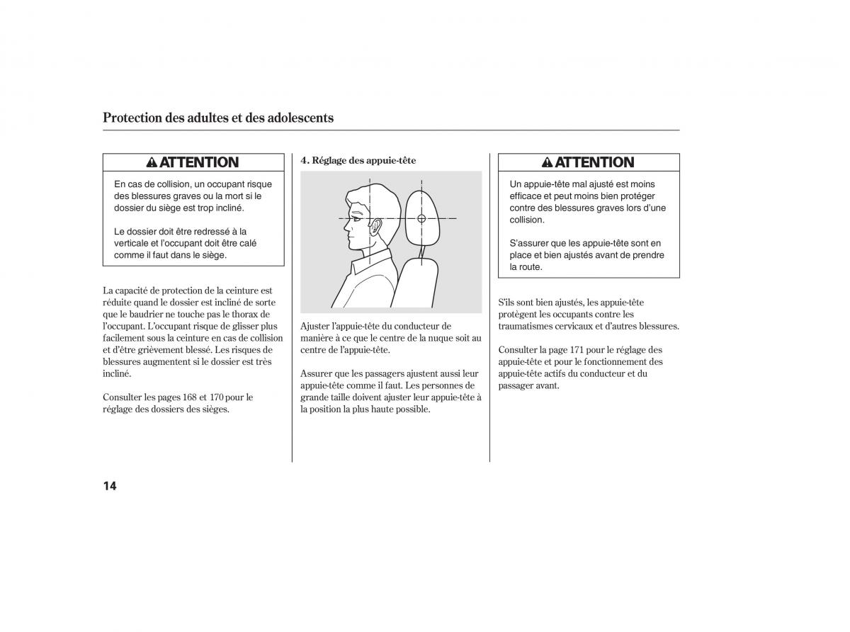 Honda Odyssey III 3 manuel du proprietaire / page 19