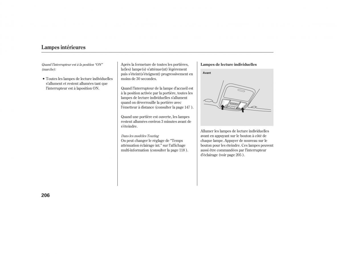 Honda Odyssey III 3 manuel du proprietaire / page 223