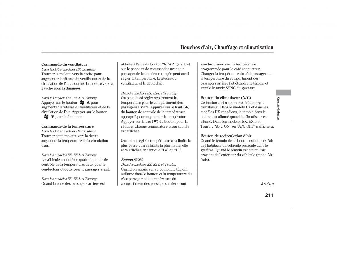 Honda Odyssey III 3 manuel du proprietaire / page 227