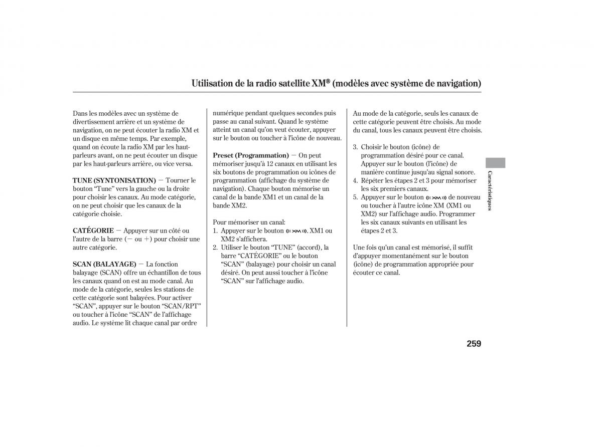 Honda Odyssey III 3 manuel du proprietaire / page 277