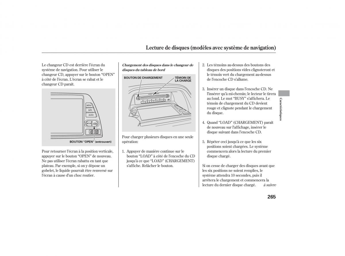 Honda Odyssey III 3 manuel du proprietaire / page 283