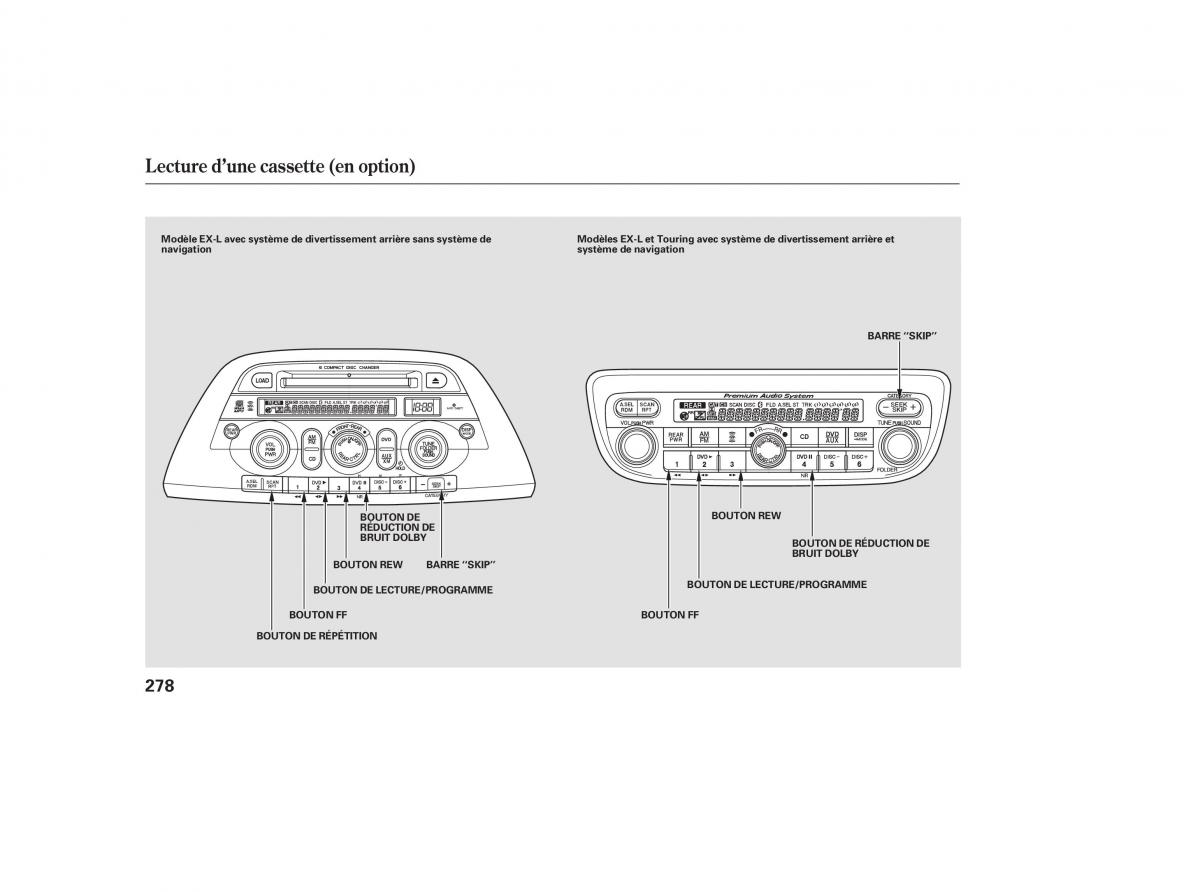 Honda Odyssey III 3 manuel du proprietaire / page 296