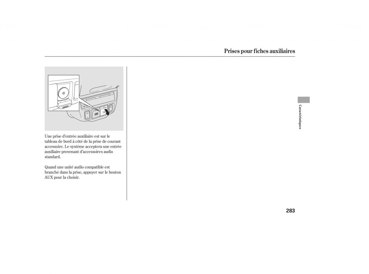 Honda Odyssey III 3 manuel du proprietaire / page 301