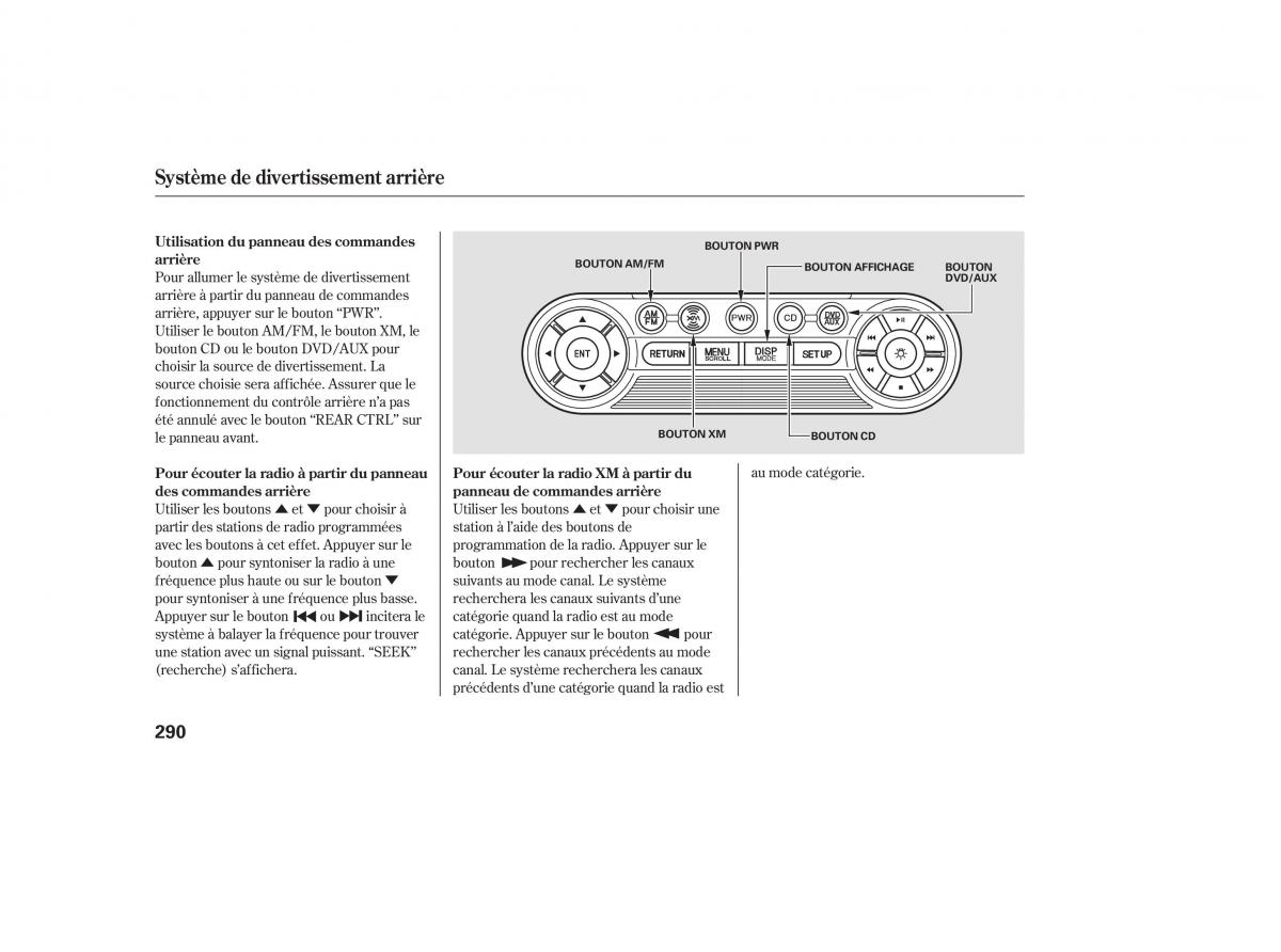 Honda Odyssey III 3 manuel du proprietaire / page 308