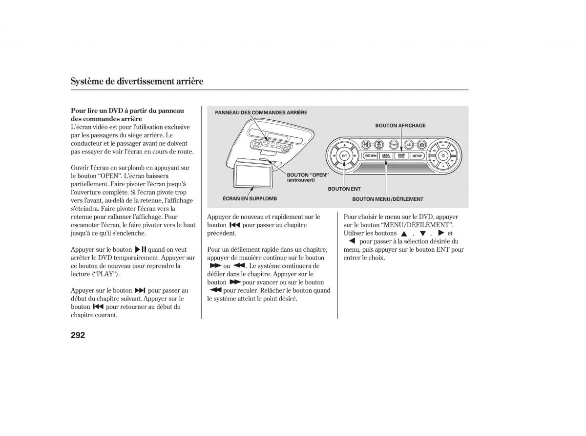 Honda Odyssey III 3 manuel du proprietaire / page 310