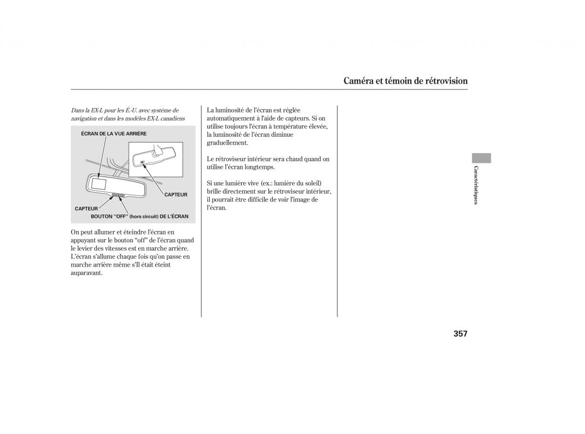 Honda Odyssey III 3 manuel du proprietaire / page 375