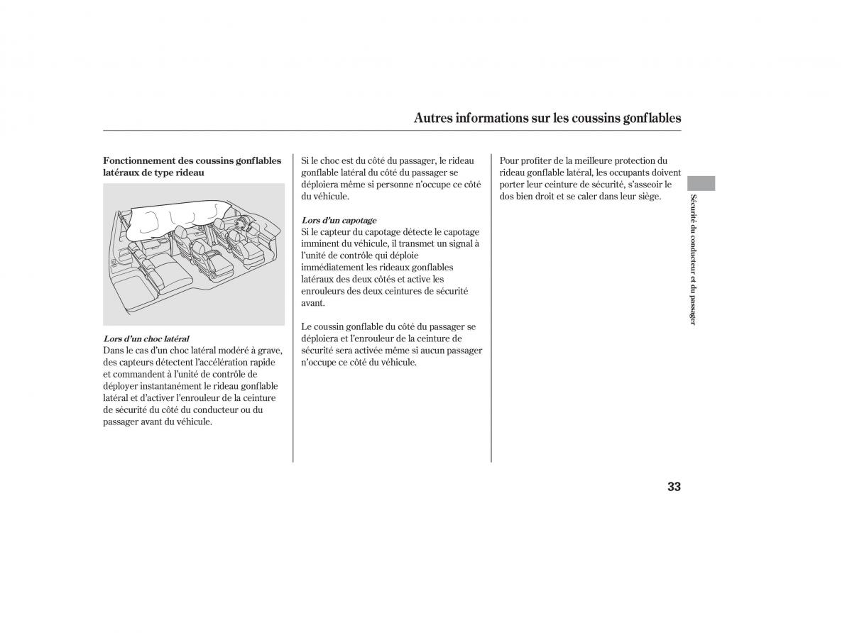 Honda Odyssey III 3 manuel du proprietaire / page 44