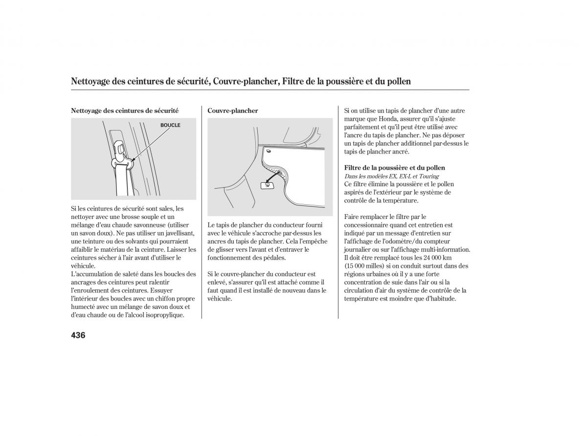 Honda Odyssey III 3 manuel du proprietaire / page 455