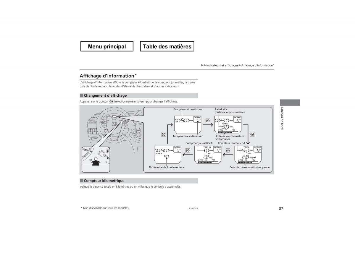 Honda Odyssey IV 4 manuel du proprietaire / page 88