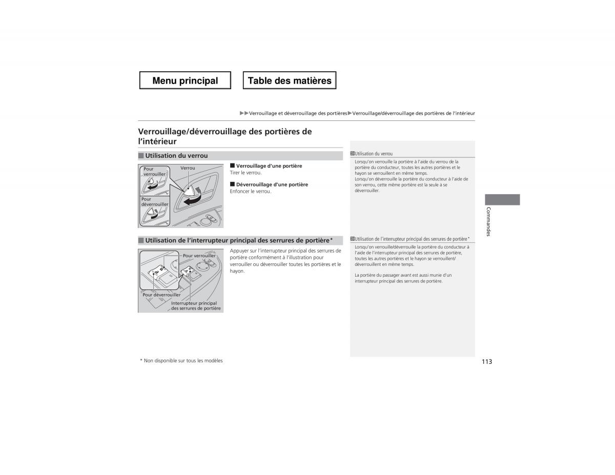 Honda Odyssey IV 4 manuel du proprietaire / page 114