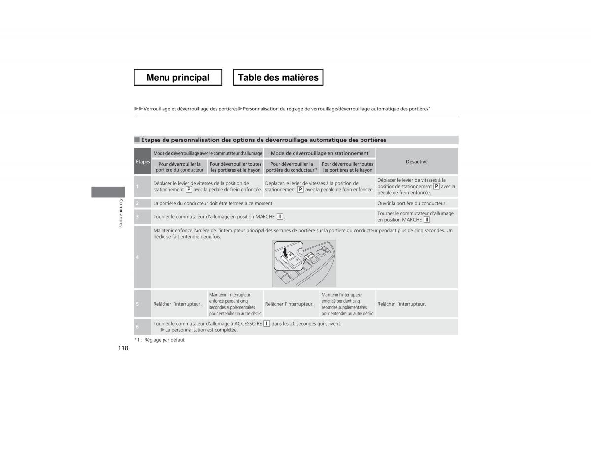 Honda Odyssey IV 4 manuel du proprietaire / page 119