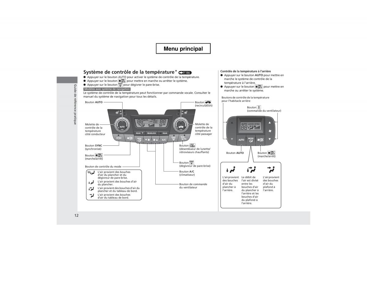 Honda Odyssey IV 4 manuel du proprietaire / page 13