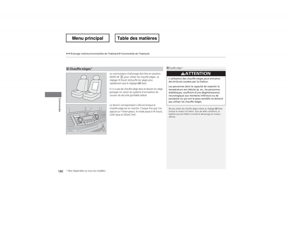 Honda Odyssey IV 4 manuel du proprietaire / page 181