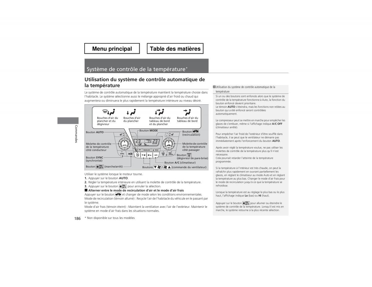 Honda Odyssey IV 4 manuel du proprietaire / page 187