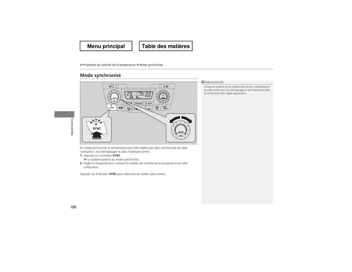 Honda Odyssey IV 4 manuel du proprietaire / page 189