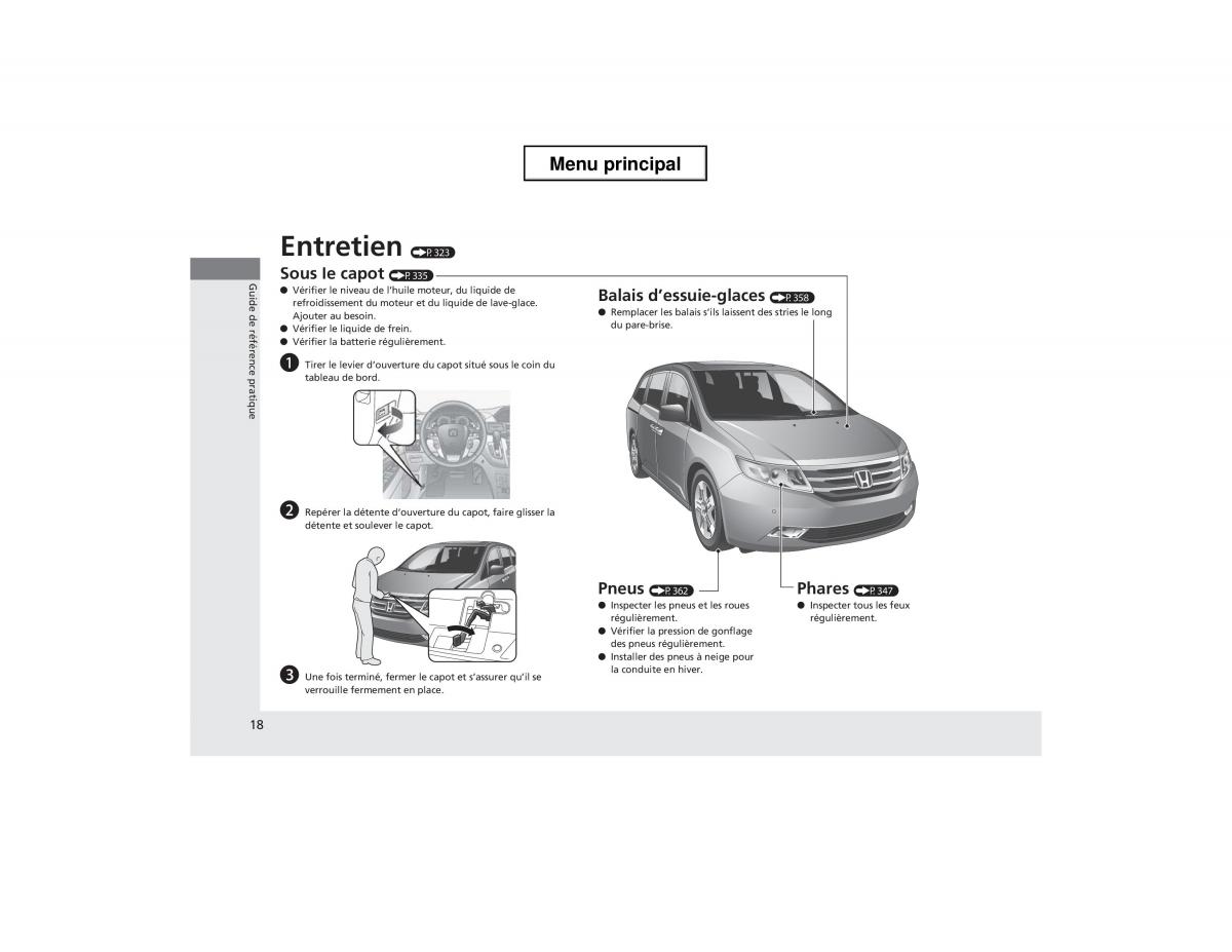 Honda Odyssey IV 4 manuel du proprietaire / page 19