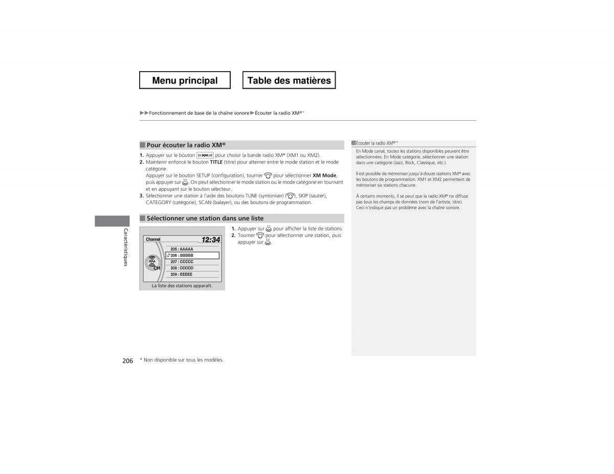 Honda Odyssey IV 4 manuel du proprietaire / page 207