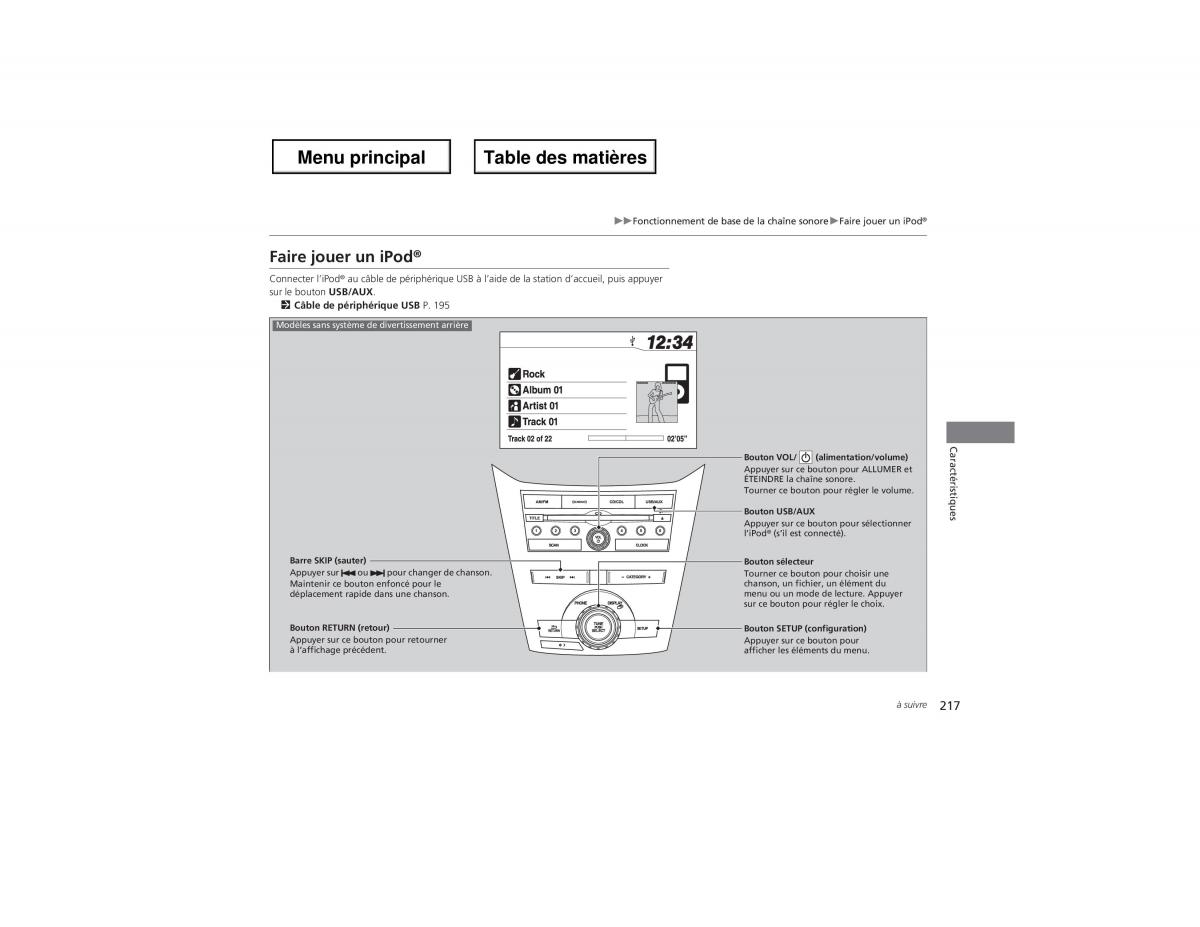 Honda Odyssey IV 4 manuel du proprietaire / page 218