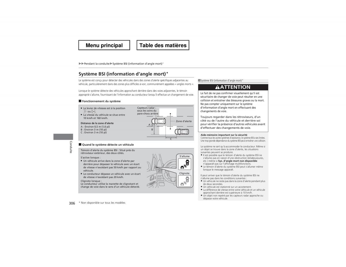 Honda Odyssey IV 4 manuel du proprietaire / page 307