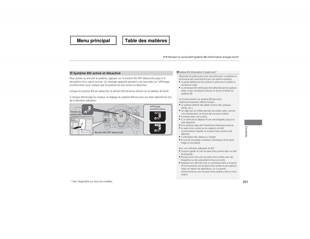 Honda Odyssey IV 4 manuel du proprietaire / page 308