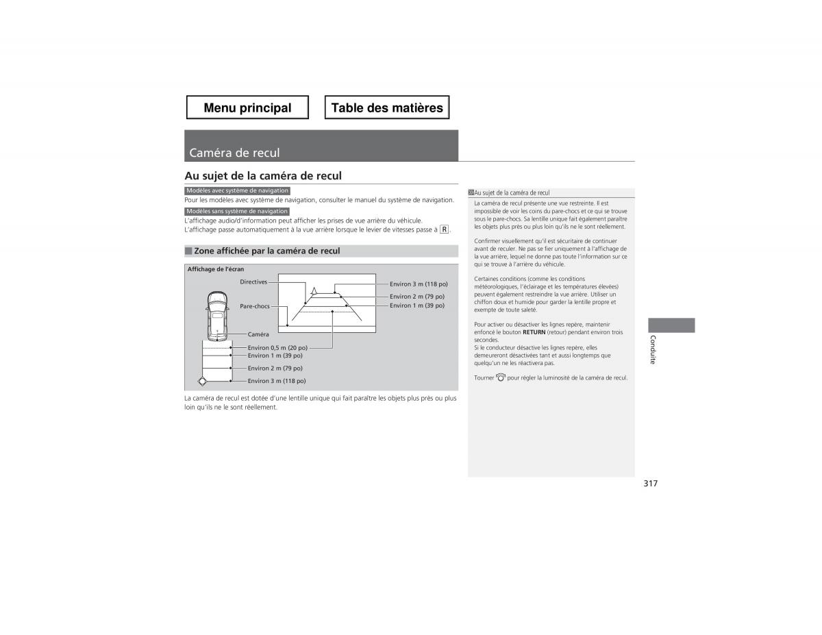 Honda Odyssey IV 4 manuel du proprietaire / page 318