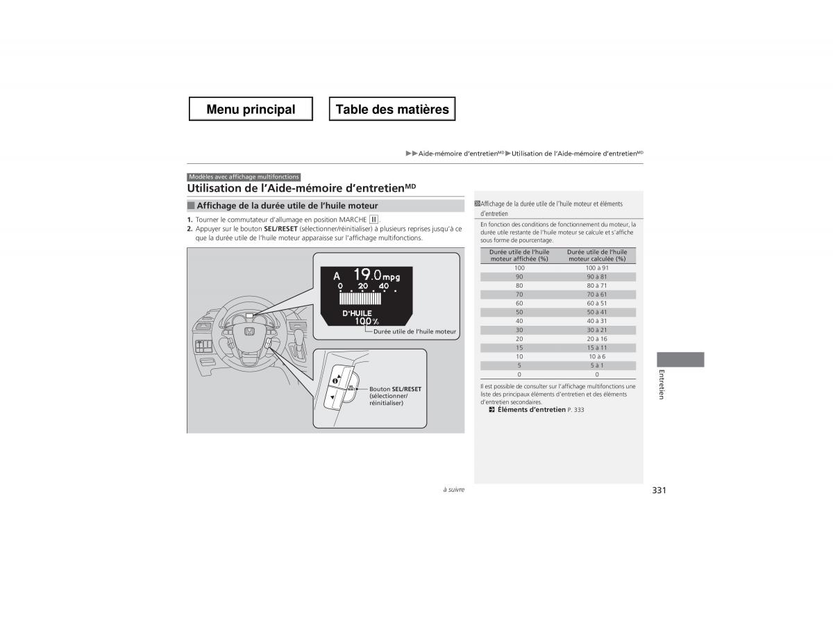 Honda Odyssey IV 4 manuel du proprietaire / page 332