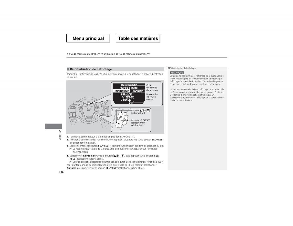 Honda Odyssey IV 4 manuel du proprietaire / page 335