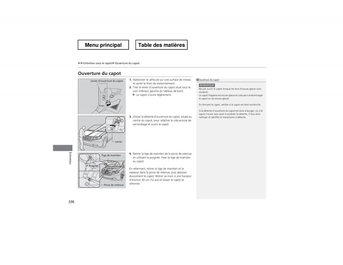 Honda Odyssey IV 4 manuel du proprietaire / page 337