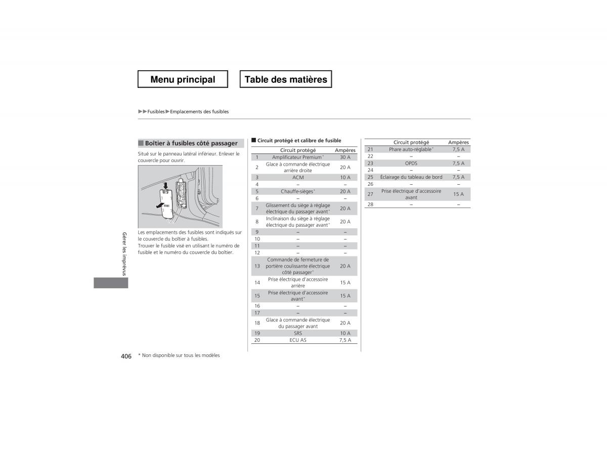 Honda Odyssey IV 4 manuel du proprietaire / page 407