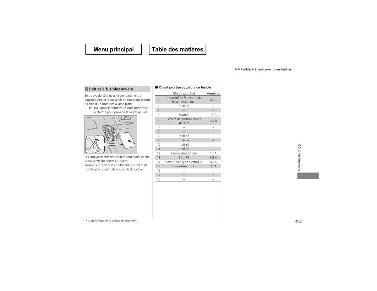 Honda Odyssey IV 4 manuel du proprietaire / page 408