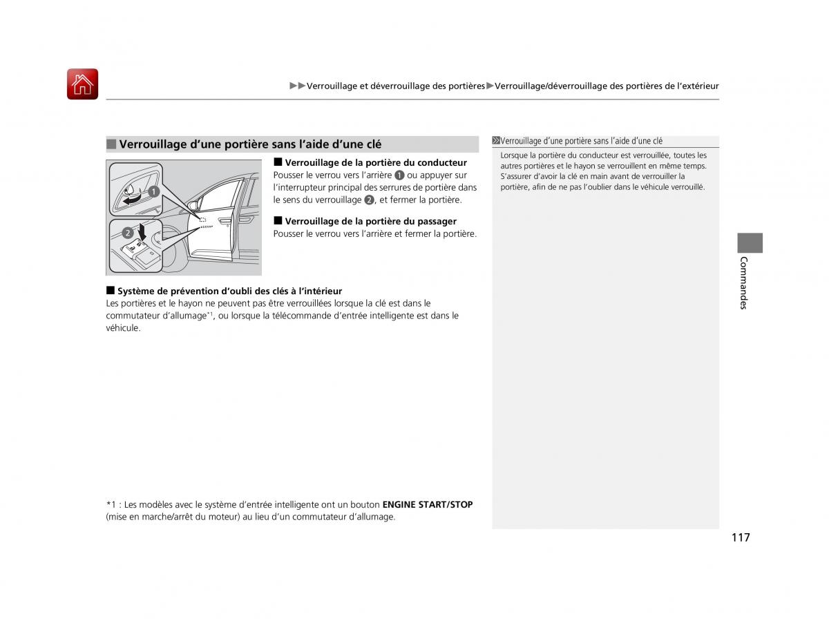 Honda Odyssey IV 4 FL manuel du proprietaire / page 118