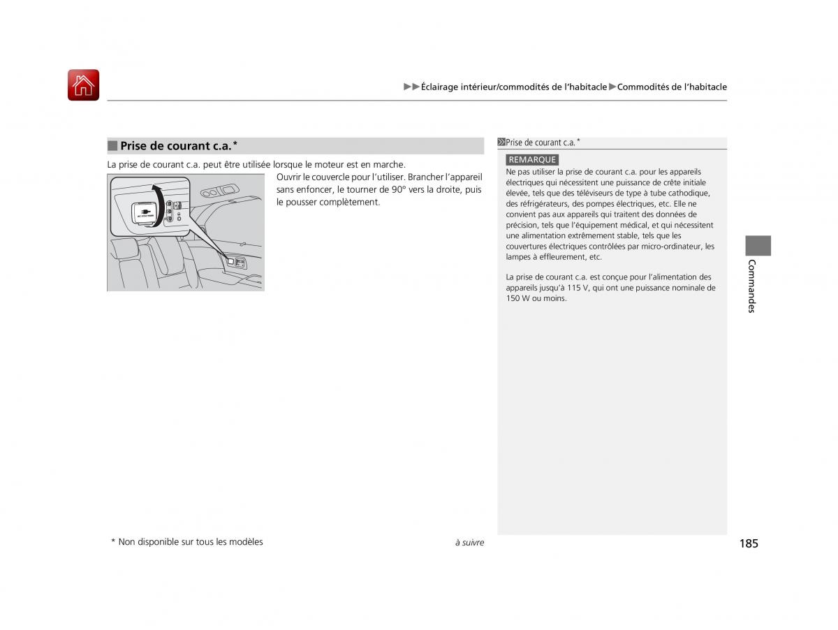 Honda Odyssey IV 4 FL manuel du proprietaire / page 186