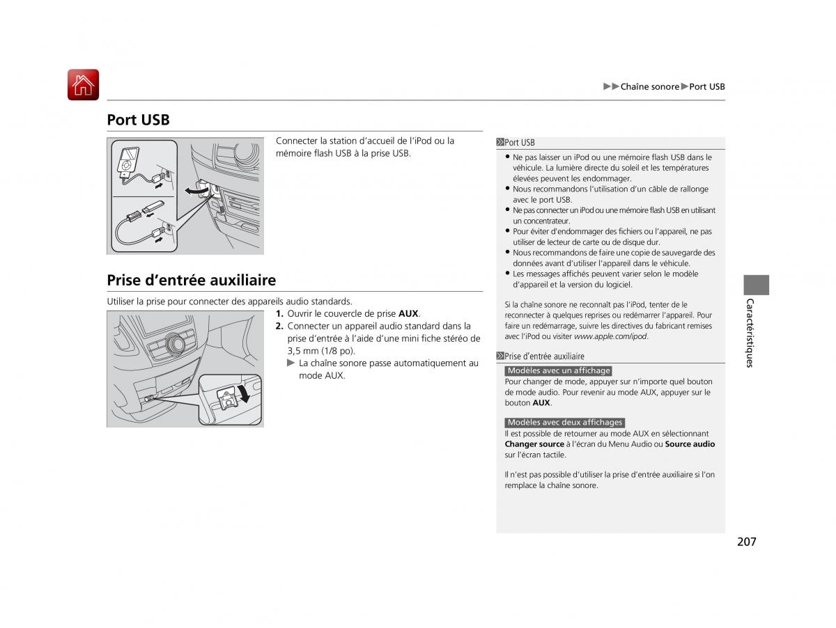 Honda Odyssey IV 4 FL manuel du proprietaire / page 208