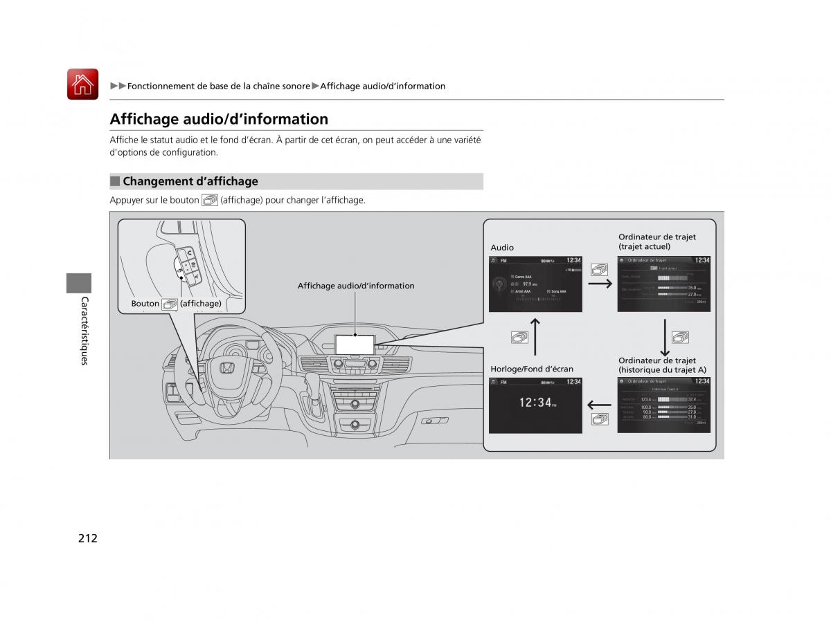 Honda Odyssey IV 4 FL manuel du proprietaire / page 213