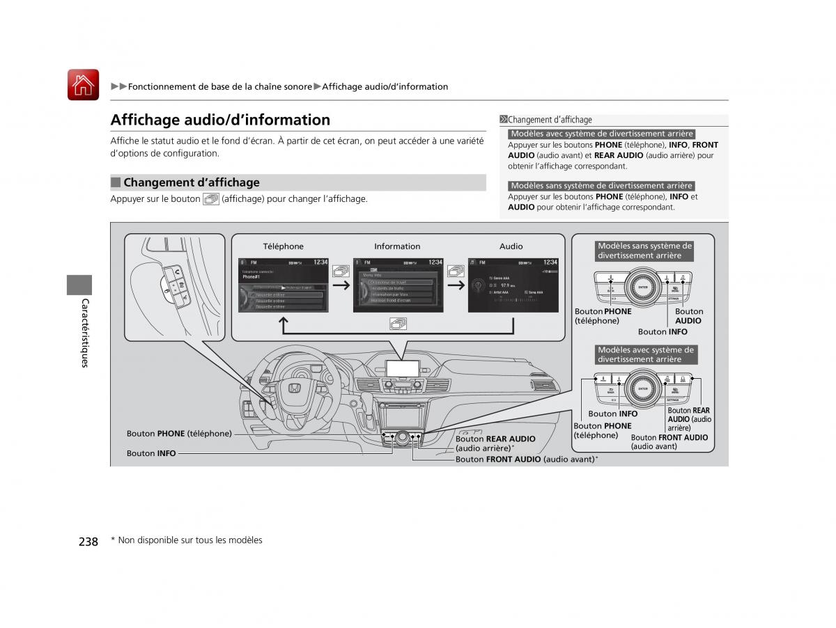 Honda Odyssey IV 4 FL manuel du proprietaire / page 239